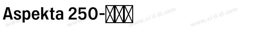 Aspekta 250字体转换